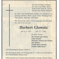 Glowotz Herbert Todesanzeige