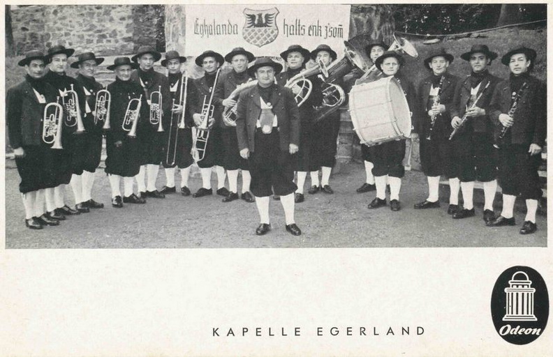 Kapelle Egerland 1954 Rudi Kugler Charly Deutscher