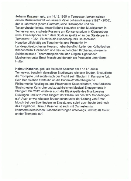 Kassner Brueder Egerlaender biographische Informationen