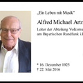Artmeier Alfred Michael Todesanzeige