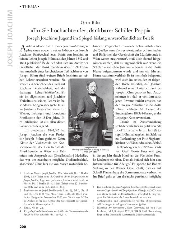 Joachim Joseph Briefwechsel 1