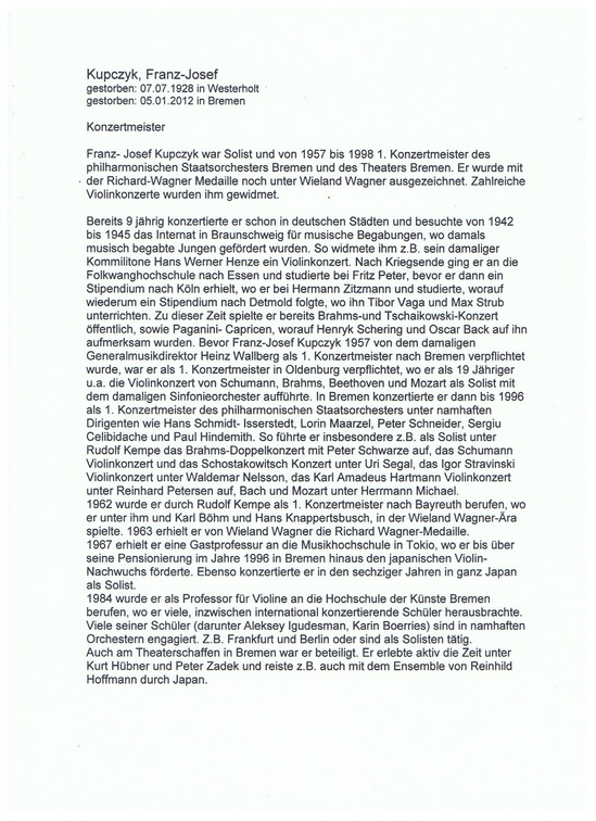 Kupczyk Franz Josef 1928 2012 Kurzbiographie Seite 1