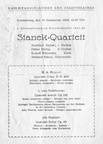 Stanek Gottfried Quartett Konzertplakat 16.12.1948