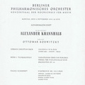 BPhO Konzert 1959 Dirigent Krannhals Solist Borwitzky