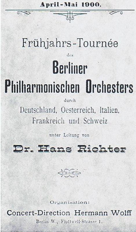 BPhO Konzertplakat Tournee 1900