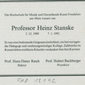Stanske Heinz Traueranzeige 1992