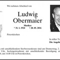 Obermaier Ludwig 1924 2016 Todesanzeige