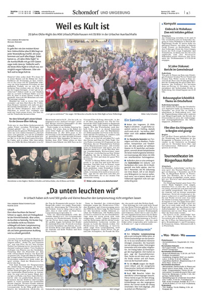 Oldie Night 2015 Zeitungsbericht