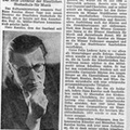 Karolus Hans Saarbruecker Zeitung 1959 Rektor HfM Saar