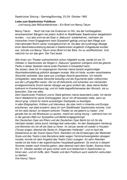 Tatum Nancy Liebe zum Saarbruecker Publikum Zeitungsbericht 1965.jpg