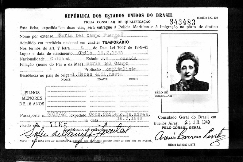 del Campo Sofia 1882 1964 Brasilien Urkunde Foto GebDatum.jpg