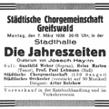Weber Gunthild 1908 unbekannt Konzertanzeige