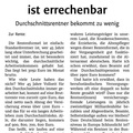 Leserbrief Altersarmut ist errechenbar Westfalenblatt 06.09.2018