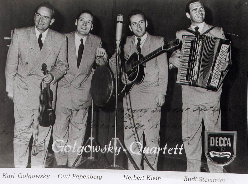 Golgowsky Quartett Autogrammkarte 2