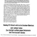 FCTV Urbach VfL Heidenheim am 18.08.1968 Vorbericht und Bericht