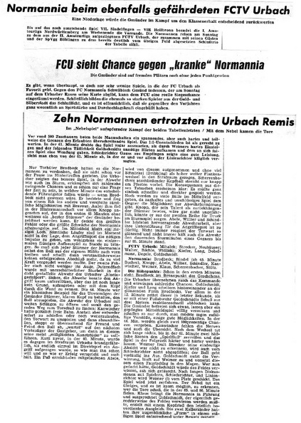 FCTV Urbach FC Nomannia Gmuend 01.12.1968 Vorbericht und Bericht.jpg