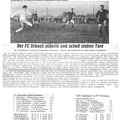 FCTV Urbach TG Heilbronn 15.12.1968 Vorbericht und Bericht