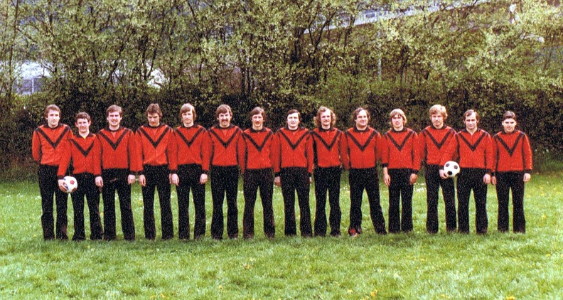FCTV Urbach Meistermannschaft 1977 1978 mit Trainer Walter ohne Lothar Widlicky