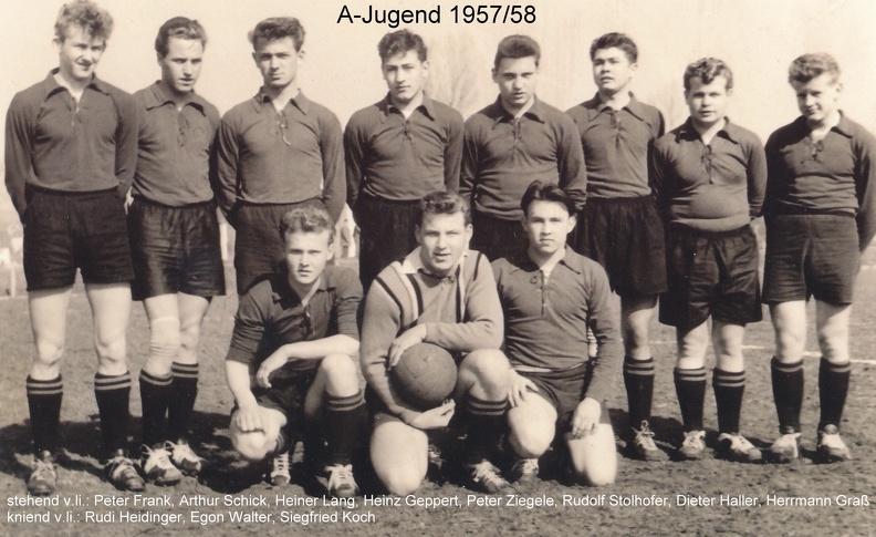 1. FCTV Urbach A-Jugend 1957 1958