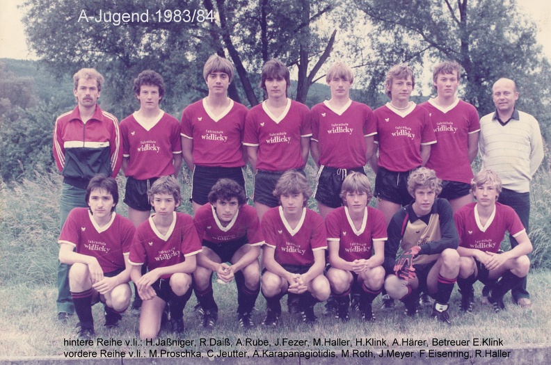 FCTV Urbach A-Jugend 1983 1984