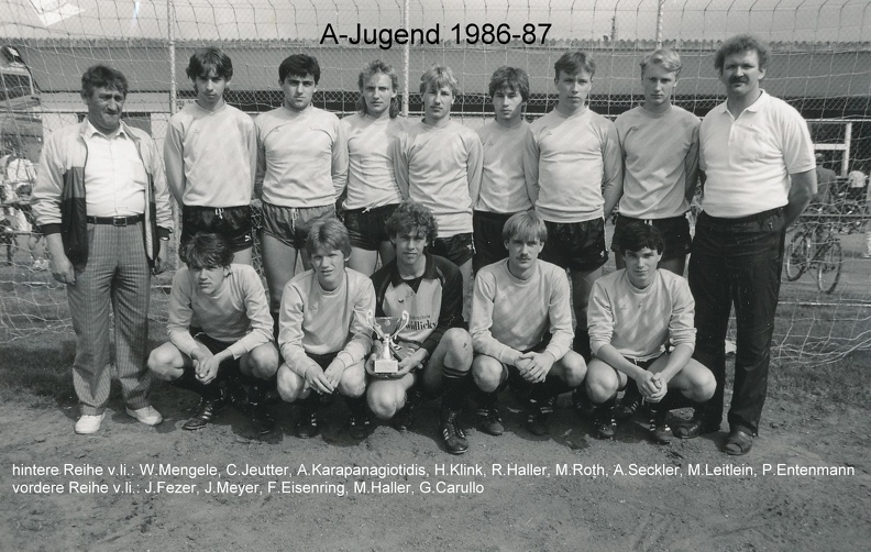FCTV Urbach A-Jugend 1986 1987