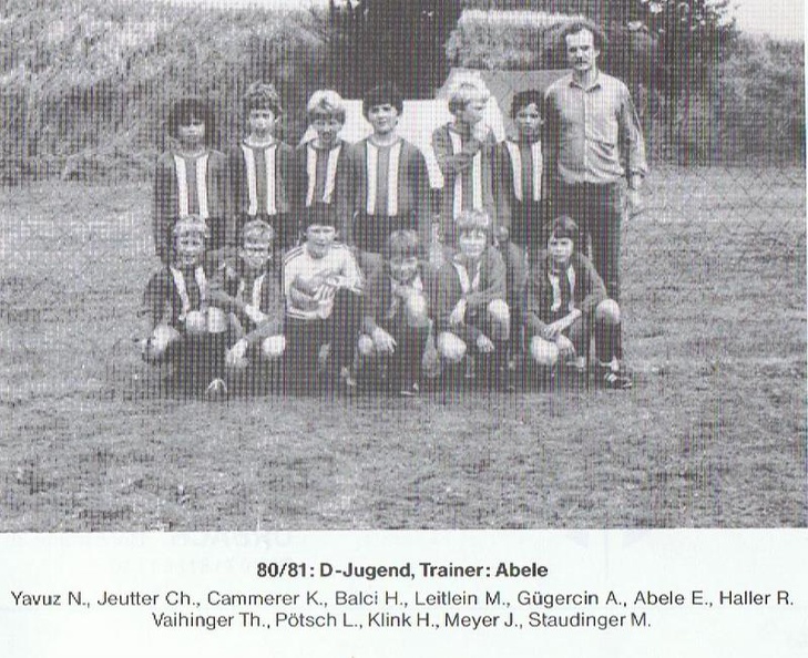 FCTV Urbach D-Jugend 1980 1981