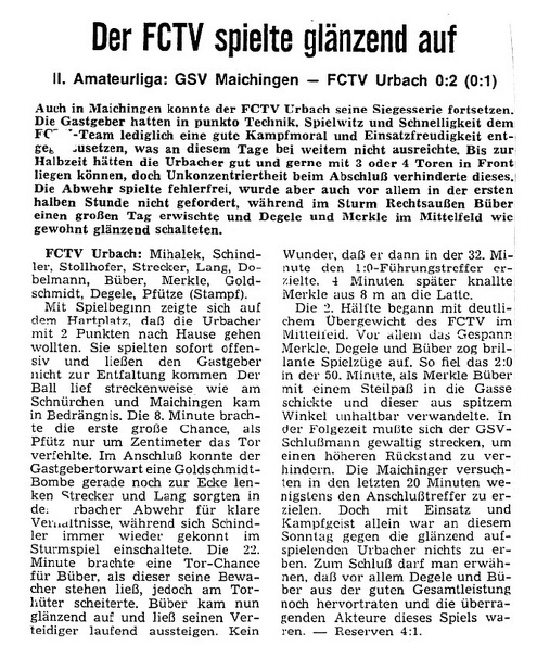 GSV Maichingen FCTV Urbach Saison 1970-71.jpg
