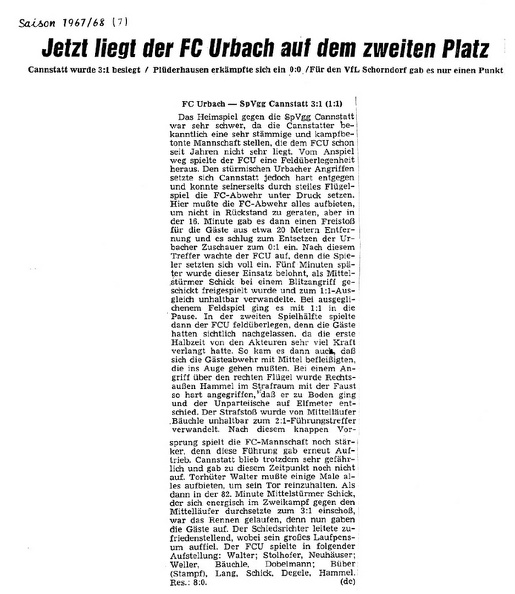 FCTV Urbach  TSV Zuffenhausen Saison 1967-68 6. Spieltag 24.09.1967.jpg
