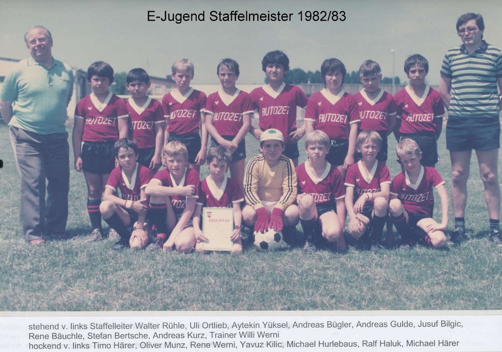 FCTV Urbach E-Jugend 1982 83