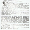 VfL Waiblingen FCTV Urbach Saison 1980 81