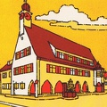 Rathaus Urbach Sued Zeichnung