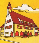 Rathaus Urbach Sued Zeichnung