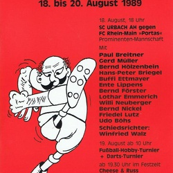 Fussball-Hit 1989 Prominenten-Auswahl SC Urbach AH