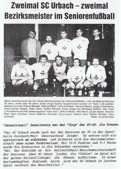 SC Urbach AH Urbacher Double 1989