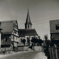 Afrakirche mit Fachwerkhaus 16.06.1957 Nr. 260