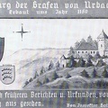 Burg der Grafen von Urbach Zeichnung