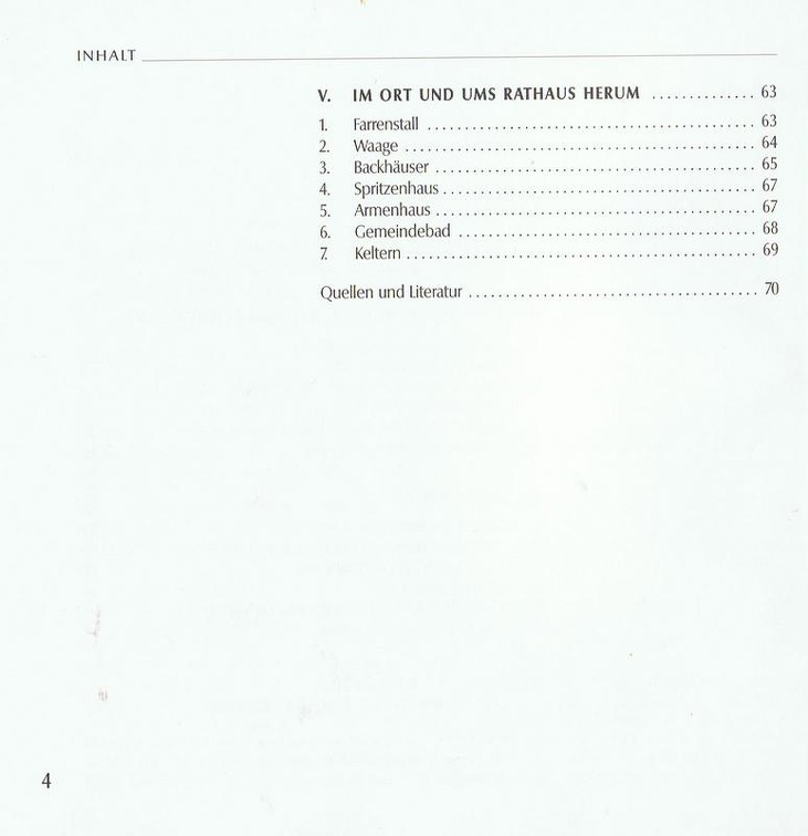 Urbacher Rathaeuser Inhaltsverzeichnis Seite 2
