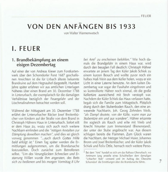 Feuerwehr Urbach Von den Anfaengen bis 1933 Seite 7