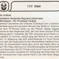 TSV Urbach FC TV Urbach 18.10.1987 Gemeindeblatt