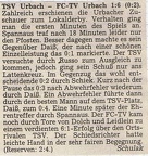 TSV Urbach FC TV Urbach 18.10.1987