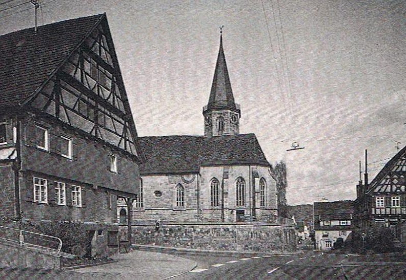 Afrakriche Blick von der Muehlstrasse als alten Tagen