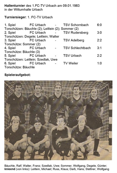 FCTV Urbach Saison 1982_83 Hallenturnier Urbach 09.01.1983.jpg