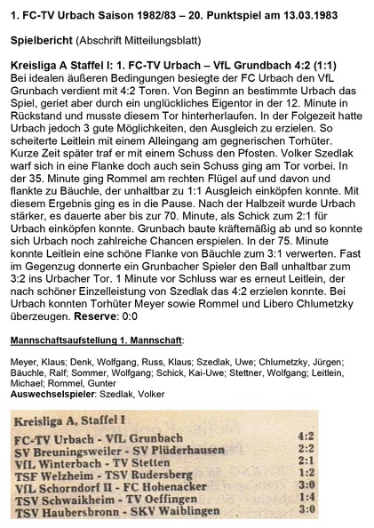 FCTV Urbach VfL Grunbach  Saison 1982_83 Hauptbericht 20. Punktspiel am 13.03.1983.jpg