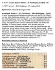 FCTV Urbach SKV Waiblingen  Saison 1981 82 1. Punktspiel am 30.08.1981