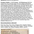 FCTV Urbach SV Pluederhausen Saison 1981 82 4. Punktspiel am 13.09.1981