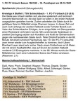 TSV Schlechtbach FCTV Urbach Hauptbericht Saison 1981 82 10. Punktspiel am 25.10.1981