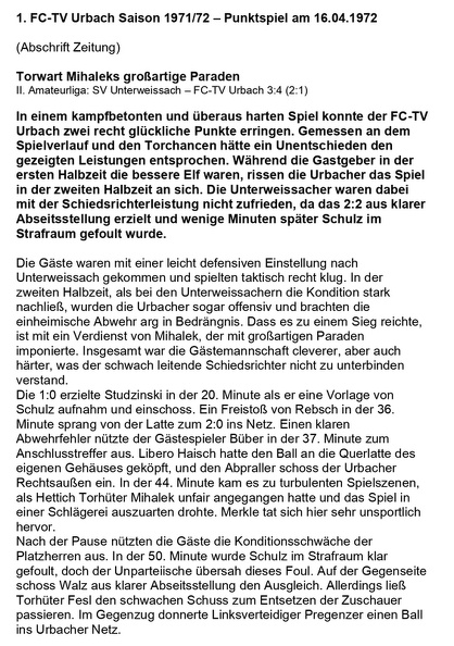 SV Unterweissach FCTV Urbach Saison 1971_72 am 16.04.1972 Seite 1.jpg