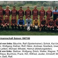 Meistermannschaft Saison 1987 1988 Foto mit Namen