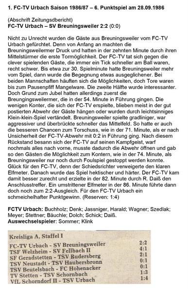 FCTV Urbach Saison 1986_87 6. Punktspiel FCTV Urbach SV Breuningsweiler 28.09.1986.jpg