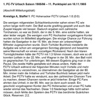 FCTV Urbach Saison 1985 86 FC Hohenacker FCTV Urbach 11. Spieltag am 10.11.1985